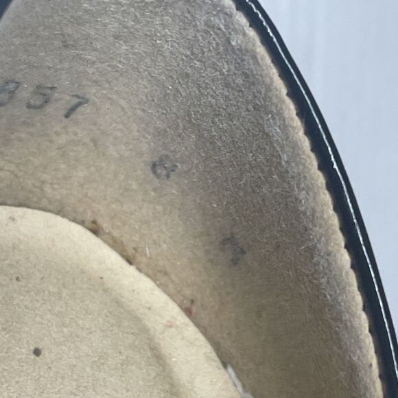 Stuart Weitzman Pump Black 8 Avignon Patent Leather Peep Toe Wood Platform Logo - Picture 13 of 14